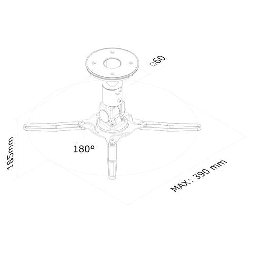 Neomounts BEAMER-C50 Soporte de techo para proyector