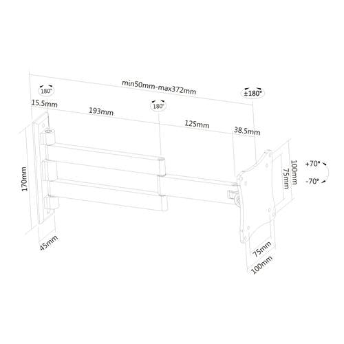 Soporte para televisor Neomounts FPMA-W830
