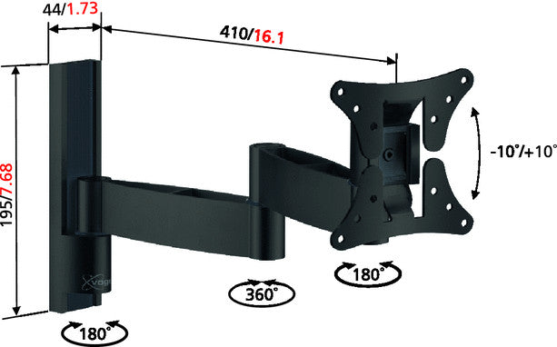 Soporte de pared Vogels VFW 426 para pantalla LCD/TFT