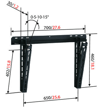 Soporte de pared Vogels VFW 140 para LCD/Plasma