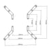 Wolff Mount TVB-112 – VESA Verloopstrips 200x200 naar 400x400