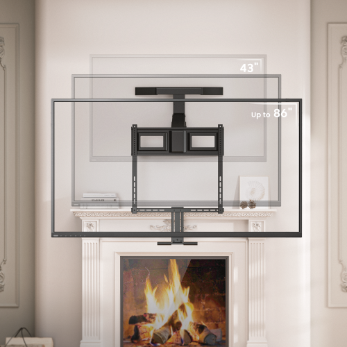Wolff Mount TVB-147 – Pull-Down TV-beugel – Draaibaar – 47 cm Hoogteverstelling – Geschikt tot 86 inch