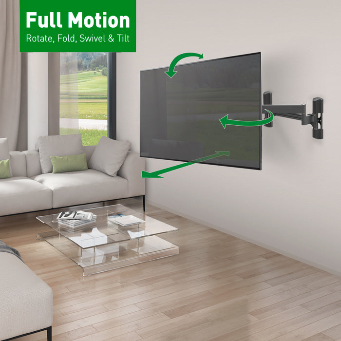 Soportes Barkan Soporte Firme para Televisor de Pared para Montaje en Esquina | Pantallas de 40 a 90 pulgadas | VESA 600x400