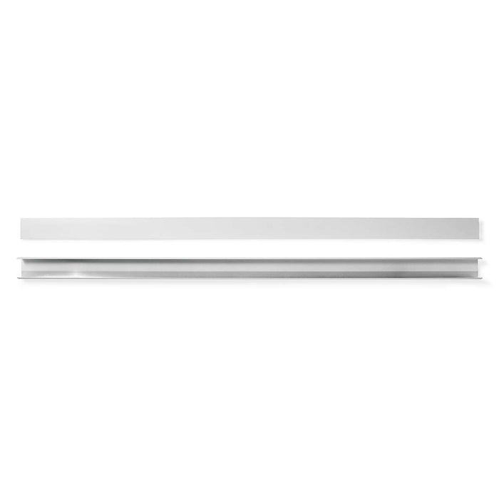 Canaleta para cables 110 cm x 6 cm Blanco Aluminio