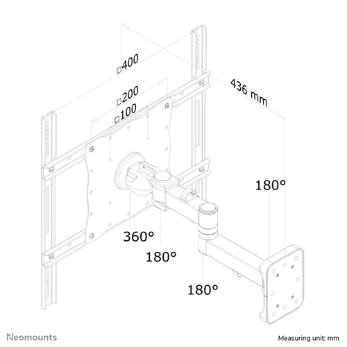 Soporte para televisor Neomounts FPMA-W960