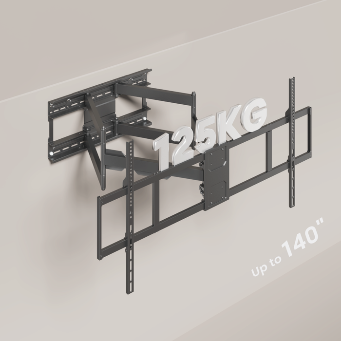 Soporte de Pared para TV Ultra Resistente hasta 140 pulgadas | Movimiento Completo | 125 kg | VESA 1200x900