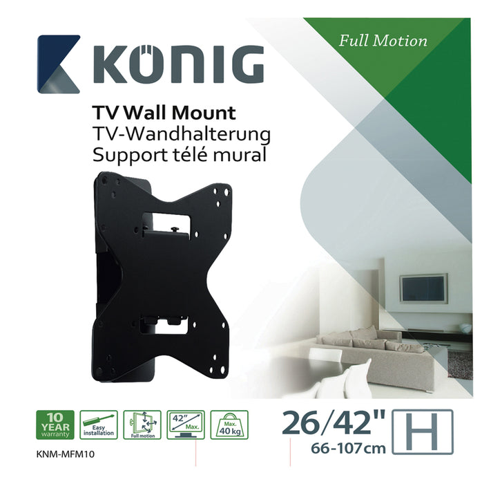 Soporte de pared completamente móvil 26-42"