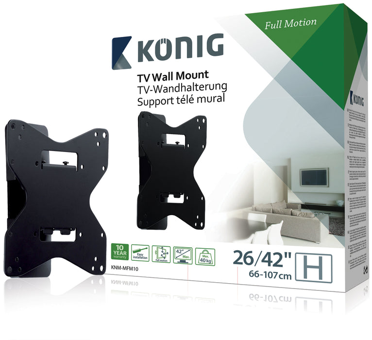 Soporte de pared completamente móvil 26-42"