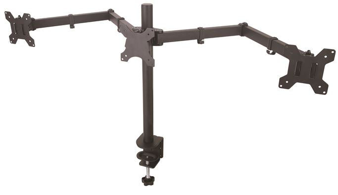 Soporte de monitor de segunda mano para escritorio de 13" a 24" para tres pantallas