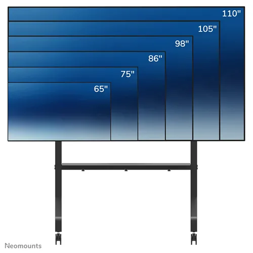 Neomounts FL50-575BL1 Soporte de Piso: Solución Móvil para Televisores de 65-110 Pulgadas - Negro