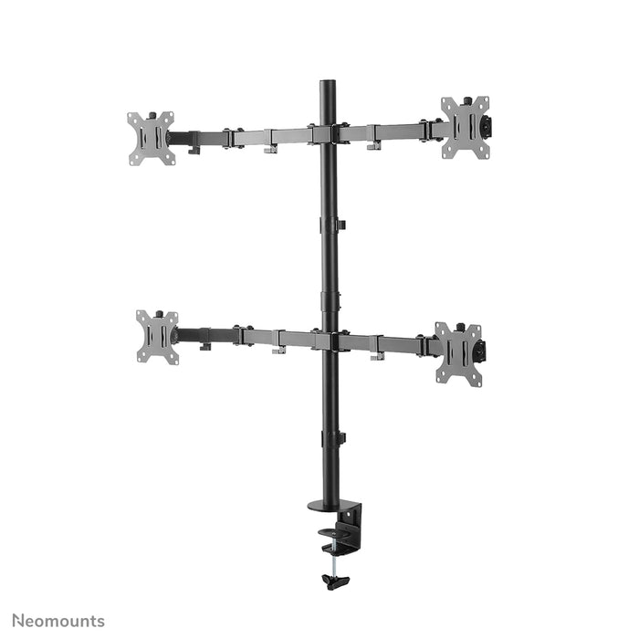 Neomounts FPMA-D550D4 zwart full motion bureausteun voor 13-32 inch schermen - Zwart