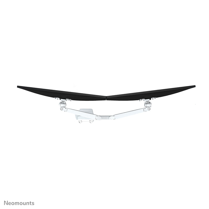 Neomounts FPMA-D750D wit is een bureausteun met gasveer voor flat screens t/m 32 inch (81 cm).