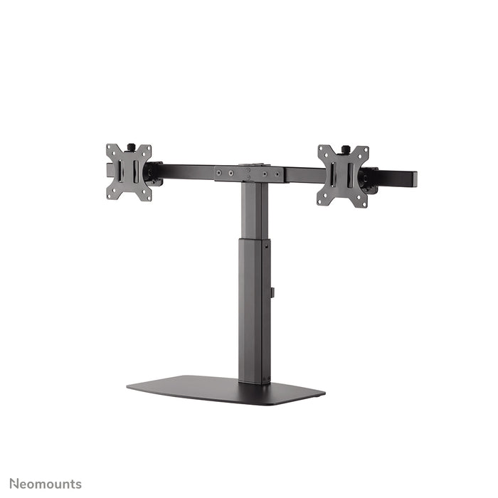 Neomounts FPMA-D865D zwart is een bureausteun voor twee flat screens t/m 27 inch (69 cm).