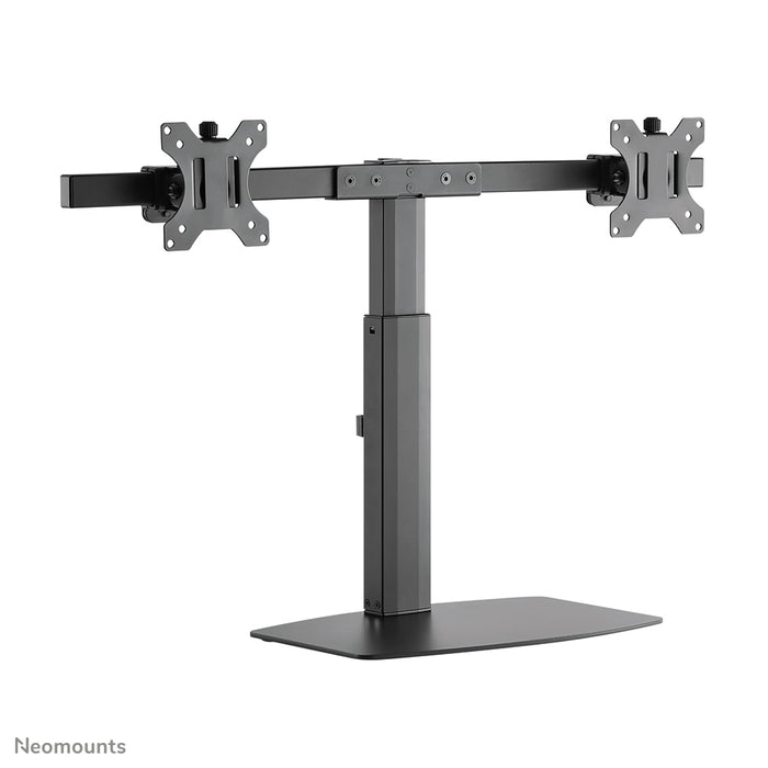 Neomounts FPMA-D865D zwart is een bureausteun voor twee flat screens t/m 27 inch (69 cm).