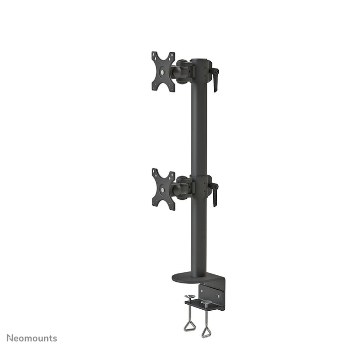 Neomounts FPMA-D960DV zwartPLUS es un soporte de escritorio para dos pantallas curvas de hasta 49 pulgadas (124 cm) - Negro