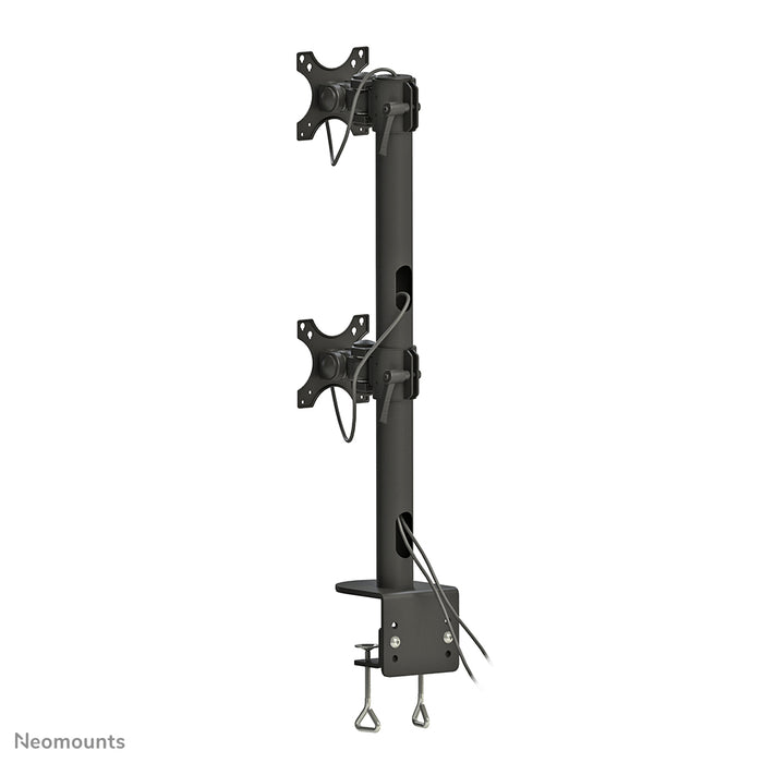 Neomounts FPMA-D960DV zwartPLUS es un soporte de escritorio para dos pantallas curvas de hasta 49 pulgadas (124 cm) - Negro