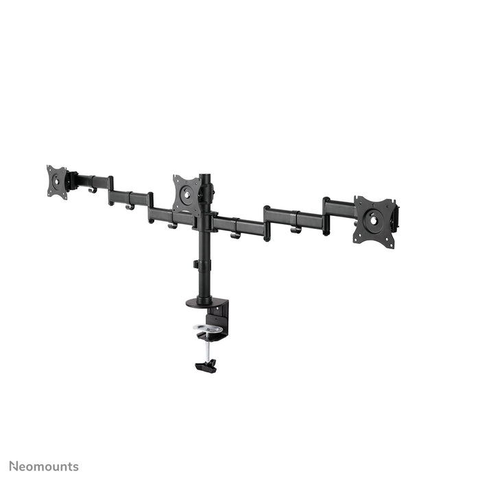 Neomounts NM-D135D3 negro es un soporte de escritorio para 3 pantallas planas de hasta 27 pulgadas (69 cm).