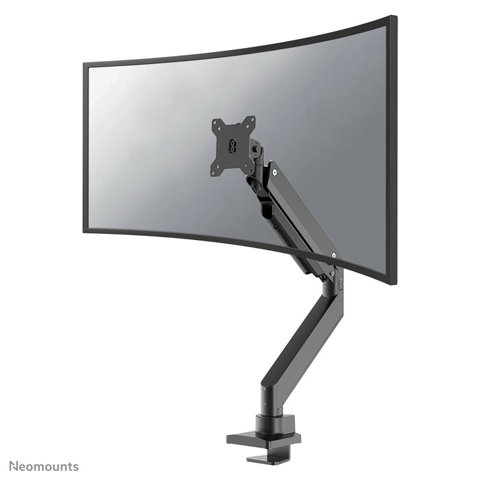 Neomounts NM-D775 zwartPLUS es un soporte de escritorio con resorte de gas para monitores curvos de hasta 49 pulgadas (124 cm) - Negro