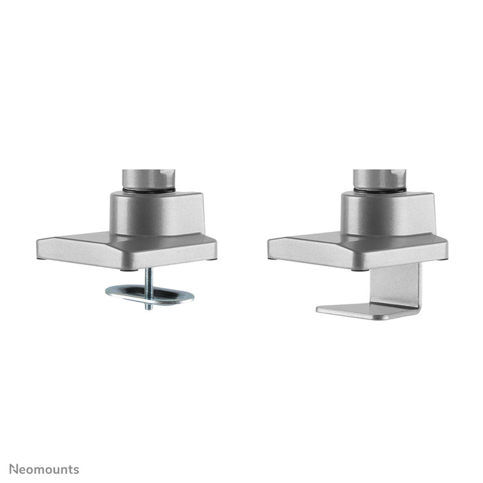 Neomounts NM-D775 plata es un soporte de escritorio con resorte de gas para pantallas planas hasta 32 pulgadas (81 cm) - Plata