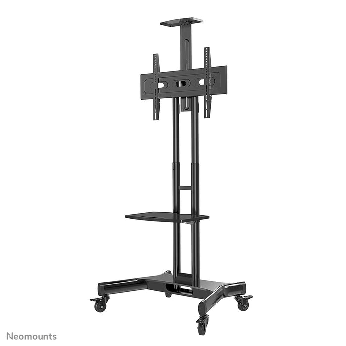 Neomounts NM-M1700 negro es un mueble móvil para pantallas planas de hasta 75 pulgadas (191 cm). Incluye plataforma para portátil - Negro