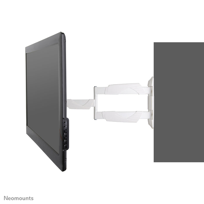 Neomounts NM-W460 wit is een wandsteun met 3 draaipunten voor flat screens t/m 60 inch (150 cm).