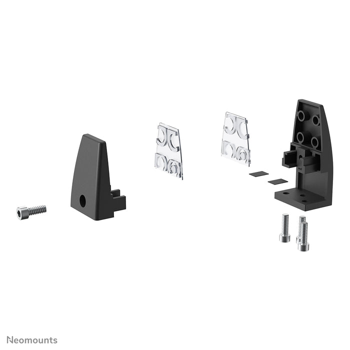 Juego de abrazaderas para escritorio Neomounts 8-25 mm - Negro