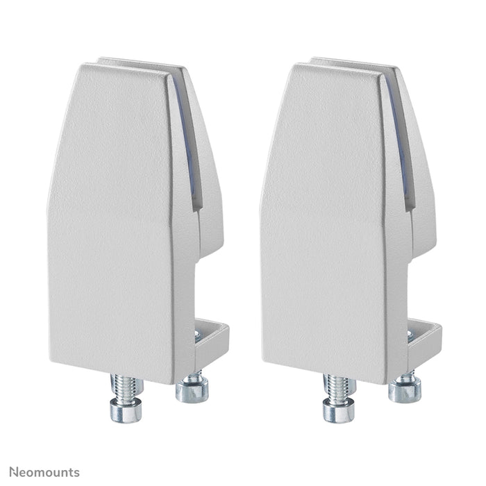 Juego de abrazaderas para escritorio Neomounts 25-40 mm - Blanco