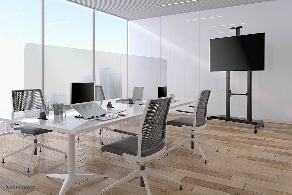 Juego de abrazaderas para escritorio Neomounts con base para mesa - Negro