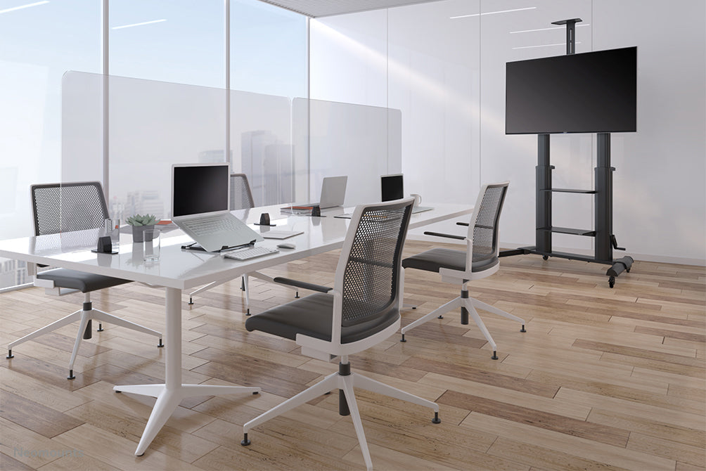 Juego de abrazaderas para escritorio Neomounts con base para mesa - Negro