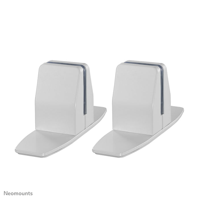 Juego de abrazaderas para escritorio Neomounts con base para mesa - Blanco