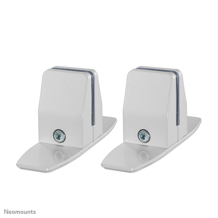Juego de abrazaderas para escritorio Neomounts con base para mesa - Blanco