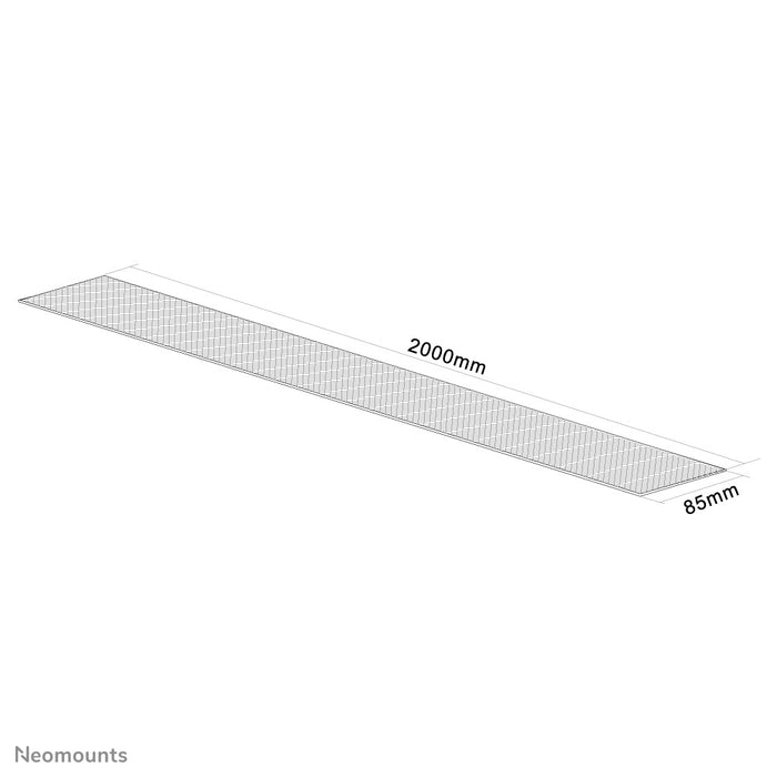 Neomounts NS-CS200 wit is een flexibele kabelsok (Lengte: 200 cm, Breedte 8.5 cm) - Wit