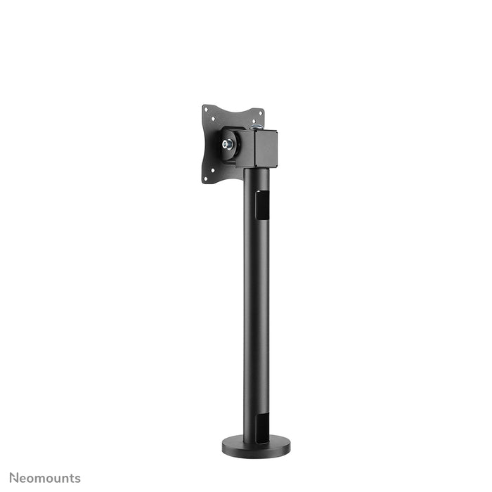 Neomounts NS-DPOS100 negro es un soporte de escritorio con 1 punto giratorio para pantallas planas de hasta 32 pulgadas.
