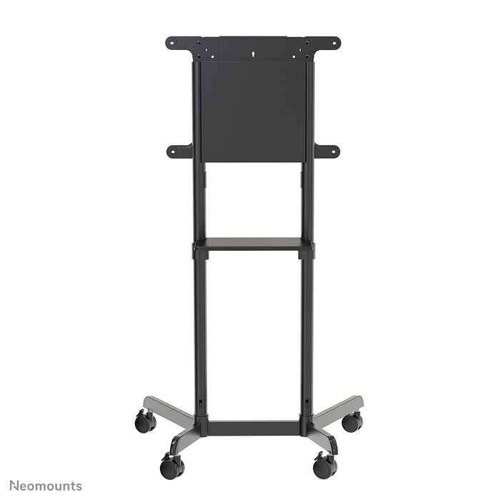 Neomounts NS-M1250 zwart is een verrijdbaar meubel voor flat screens t/m 70 inch (178 cm). Incl. laptop plateau - Zwart