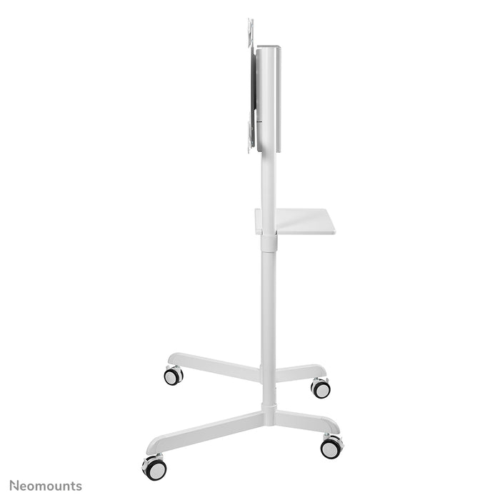 Neomounts NS-M1250 wit is een verrijdbaar meubel voor flat screens t/m 70 inch (178 cm). Incl. laptop plateau - Wit