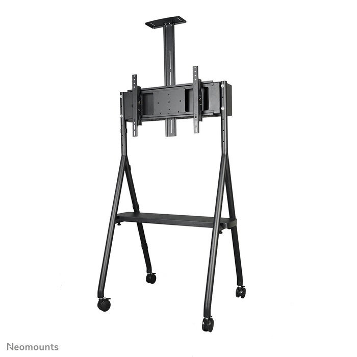 Neomounts NS-M1500black es un mueble móvil para pantallas planas de hasta 65 pulgadas (165 cm). Incluye plataforma para portátil - Negro