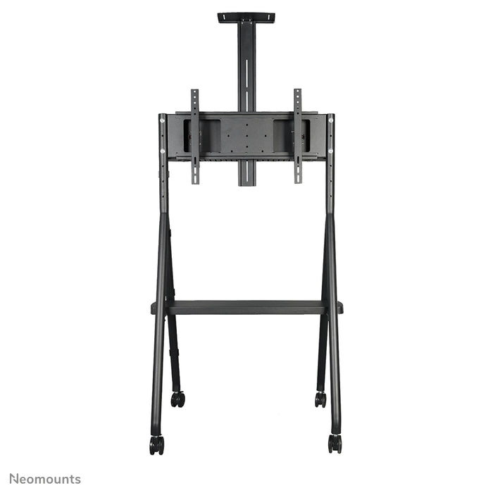 Neomounts NS-M1500black es un mueble móvil para pantallas planas de hasta 65 pulgadas (165 cm). Incluye plataforma para portátil - Negro