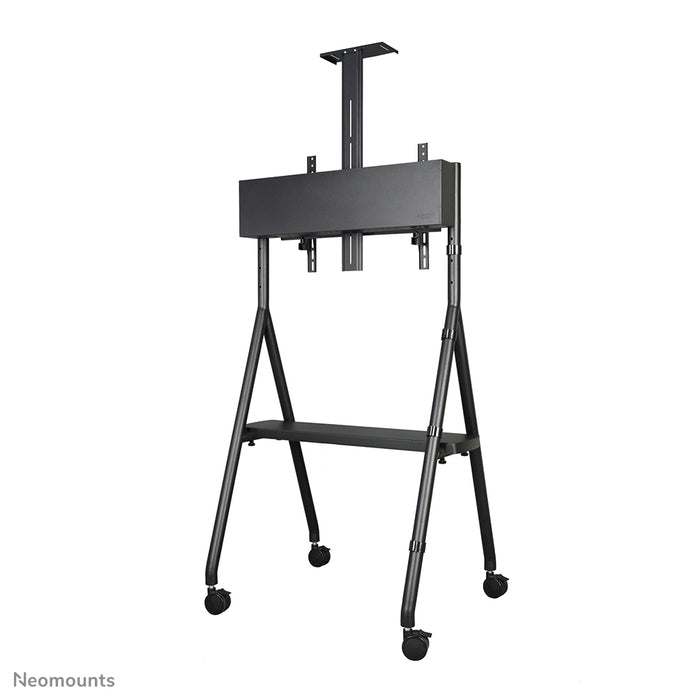 Neomounts NS-M1500black es un mueble móvil para pantallas planas de hasta 65 pulgadas (165 cm). Incluye plataforma para portátil - Negro