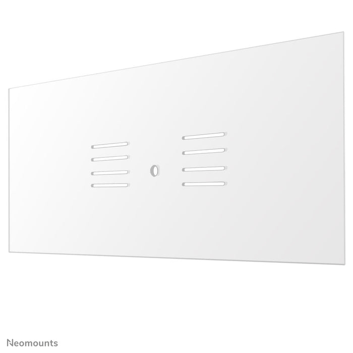 Neomounts NS-PLXPROTECT2 es una pantalla transparente para 2 pantallas planas y ofrece protección contra la distancia en el lugar de trabajo - Acrílico transparente, 100% reciclable | PLXPROTECT está registrado como patente de diseño de la UE |