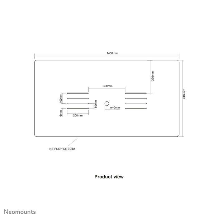 Neomounts NS-PLXPROTECT2 es una pantalla transparente para 2 pantallas planas y ofrece protección contra la distancia en el lugar de trabajo - Acrílico transparente, 100% reciclable | PLXPROTECT está registrado como patente de diseño de la UE |