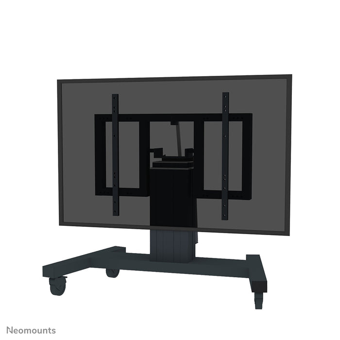 Neomounts PLASMA-M2550T zwart is een elektrisch in hoogte verstelbare en kantelbare trolley voor flat screens t/m 100 inch (254 cm).