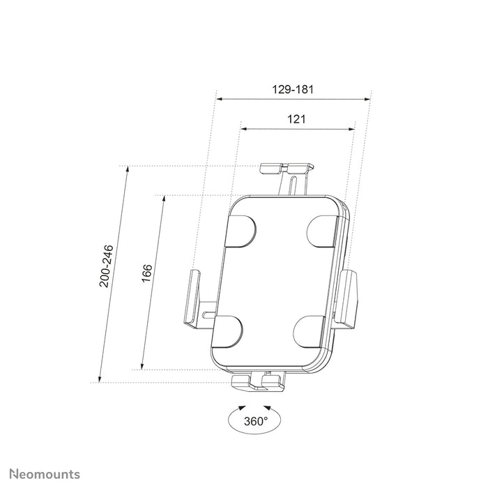 Neomounts WL15-625WH1 soporte de pared giratorio para tabletas de 7,9 a 11 pulgadas - Blanco