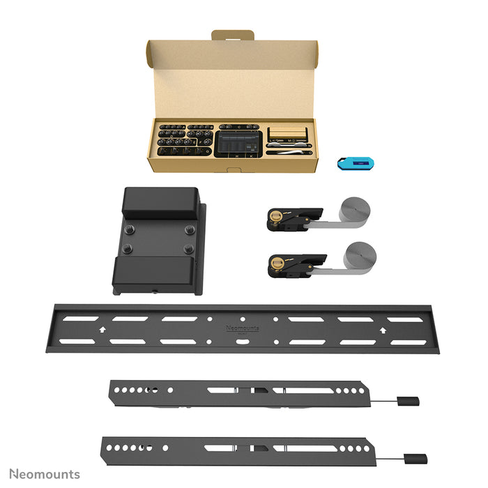 Neomounts WL30S-910BL16 soporte de columna plano para pantallas de 40-75 pulgadas - Negro