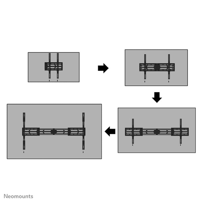 Neomounts WL30S-950BL19 soporte plano de pared para pantallas de 55-110 pulgadas - Negro