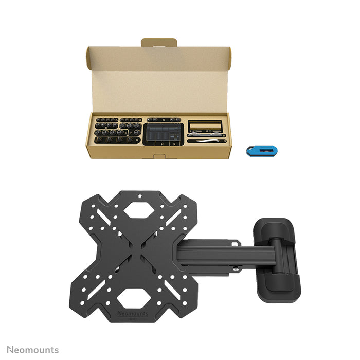 Neomounts WL40S-840BL12 soporte de brazo móvil completo para pantallas de 32-55 pulgadas - Negro