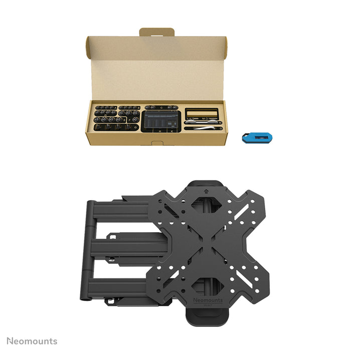 Neomounts WL40S-850BL12 soporte de brazo de movimiento completo para pantallas de 32-55 pulgadas - Negro