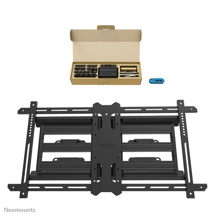 Soporte de pared Neomounts WL40S-850BL18 de movimiento completo para pantallas de 43-86 pulgadas - Negro