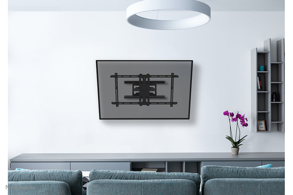 Soporte de pared Neomounts WL40S-850BL18 de movimiento completo para pantallas de 43-86 pulgadas - Negro