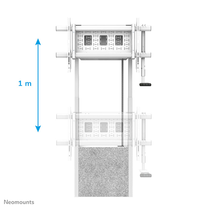 Neomounts WL55-885WH1 Vloer-wandsteun 65-105" - gemotoriseerd – detailaanzicht 3