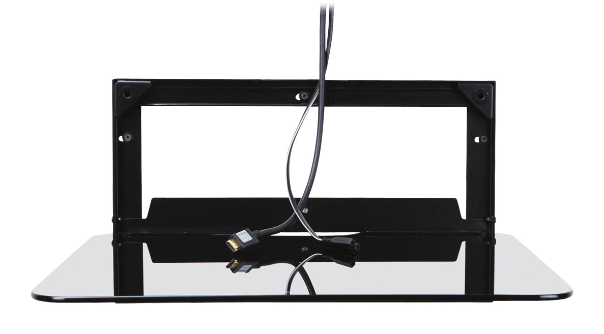 Plataforma mural para audio y video con sistema de gestión de cables